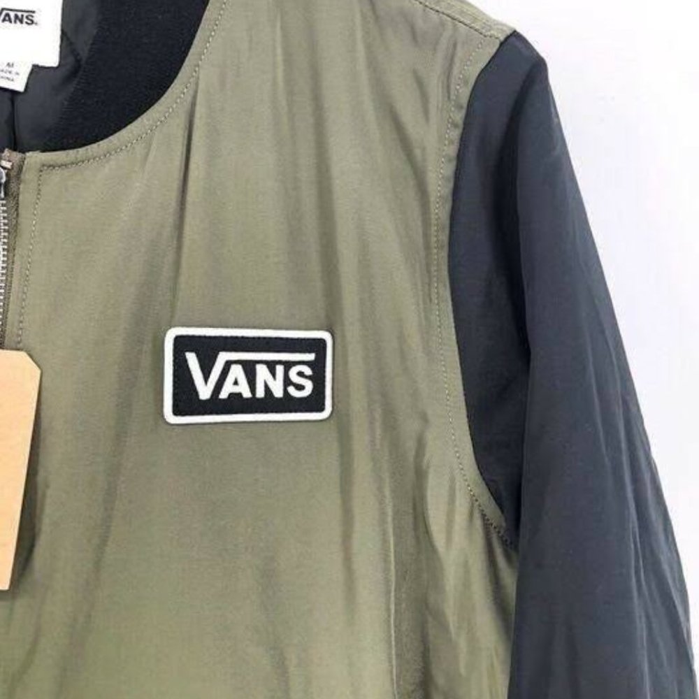 VANS Boom Boom Long Womens Jacket Green Black